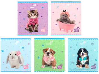 Тетрадь в клетку Studio Pets Kite SP26-238, 24 листа, микс видов, цена за 1шт