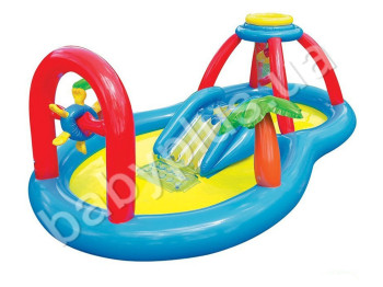 Игровой центр мельница с горкой и фонтанчиком Intex 57449