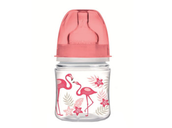 Пляшка з широким отвором антиколікова PP - Jungle EasyStart 120 мл коралова. Canpol Babies 35/226_co