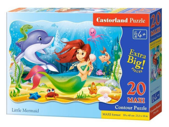 Пазлы Русалочка, 20 элементов, Castorland