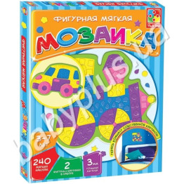 Набор для творчества Мозаика (фигурная) Паровоз (рус)
