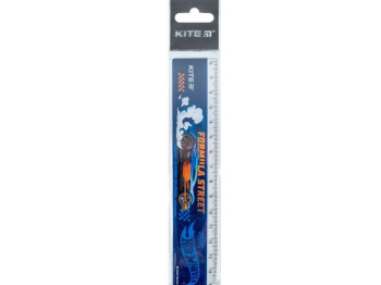 Линейка пластиковая Hot Wheels 15 см, Kite