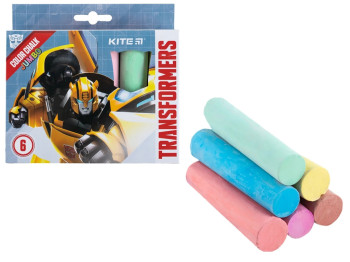 Крейда кольорова Jumbo Transformers 6 кольорів, Kite