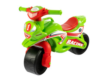 Мотобайк Спорт. TM Doloni Toys 0139-5. Салатово-червоний. Світло фар, звукові ефекти.
