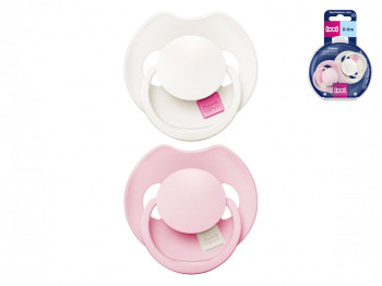 Пустушка силіконова динамічна LOVI Prime 0-6 міс 2 шт Rose/Rose Cream, LOVI 34/454