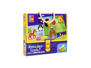 Гра з липучками Хто що їсть? Vladi Toys