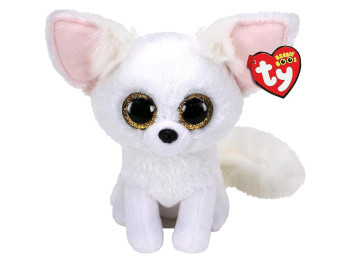 Мягкая игрушка Beanie Boo's Белая лиса FENNEC 15см. TY 36225