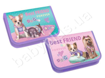 Пенал одинарний картонний BEST FRIEND, KIDIS 7451