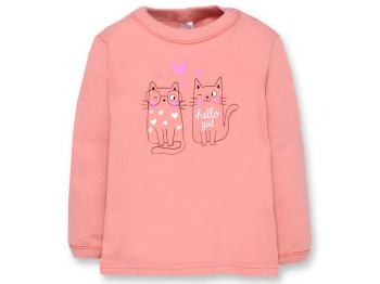Кофточка детская для девочки, цвет коралловый, рост 98, Татошка
