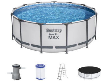 Басейн круглий каркасний Steel Pro MAX. Bestway 5618W
