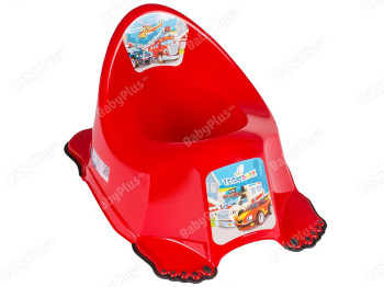 Горшок Авто з протиковзною гумою Червоний. Tega Baby CS-001-121