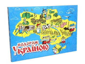 Настільна гра "Подорож Україною", 6+, Strateg