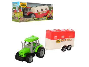 Трактор инерционный с прицепом 1901-1A, 23 см, подвижной механизм, BabyToys