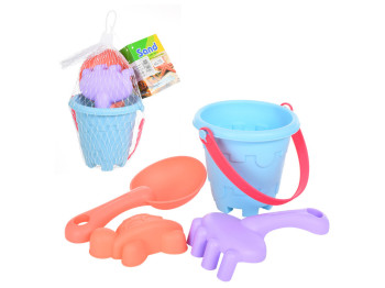 Набор для песочницы HG-755, 18 см, мягкий, с лопаткой и формочкой, BabyToys