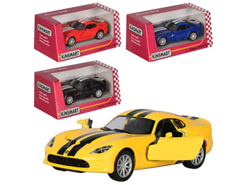 Машинка інерційна металева Dodge 2013 SRT Viper GTS, 12,5 см, відкриваються двері, Kinsmart