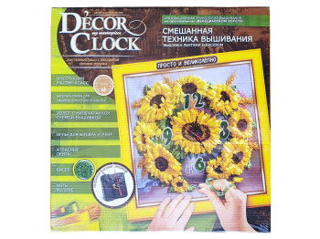 Набір для творчості D'ecor clock вишивка, Danko Toys