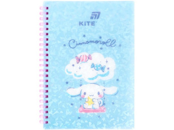 Блокнот на спирали Cinnamoroll, А5, 80 листов, клетка, пластиковая обложка, Kite