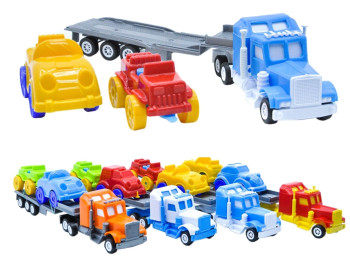 Машинка автовоз Mini Truck 5166, 38 см, с прицепом и авто, Maximus