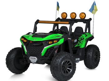 Дитячий електромобіль двомісний Джип. Bambi Racer M 6019EBLR-5