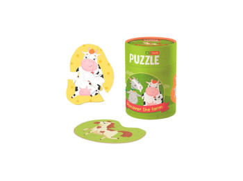 Пазл та гра 2-3 елементи Хто живе на фермі, Mon Puzzle