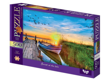 Пазли Sunset at the Lake, 500 елементів, Danko Toys