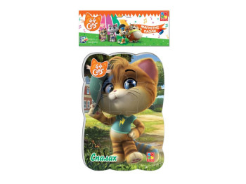 Пазлы на магните А5, 44 Кота, Вспышка в городе, 12 элементов, Vladi Toys