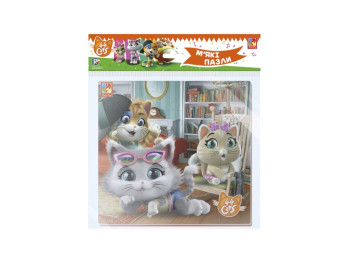 Мягкие квадратные Головоломки 44 Кота, В доме, Vladi Toys
