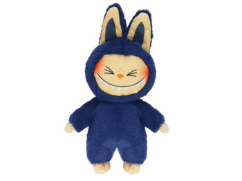 М'яка іграшка Лялька Лабубу принт синя 34x13x8см