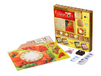 Набор для творчества DECOUPAGE CLOCK с рамкой, Danko Toys