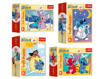 Пазли Trefl Mini Lilo and Stitch Стіч і його світ, 54 елементи, мікс видів