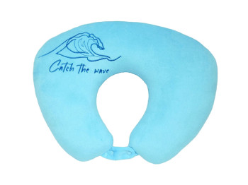Подголовник дорожный анатомическая форма Catch the Wave, 38 см, текстильный, Tigres