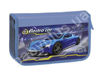 Пенал потрійний картонний Eco Car, KIDIS 14047