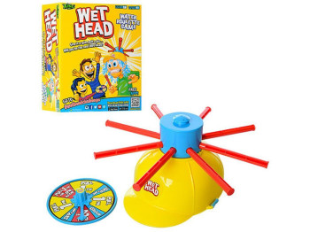Гра настільна з водою Wet Head 6288, каска та рулетка, з водяним механізмом