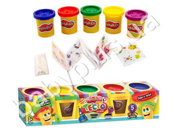 Тесто для лепки Master Do. Danko toys TMDB-01-02. 5 банок. Рус (Повреждена коробка)