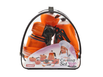 Набор посуды игровой Cooking set, 26 см, в сумке, 23 предмета, Юника