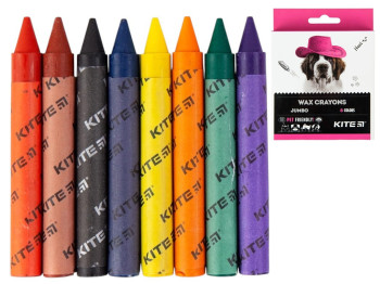 Мел восковой Jumbo 8 цветов Dogs, Kite