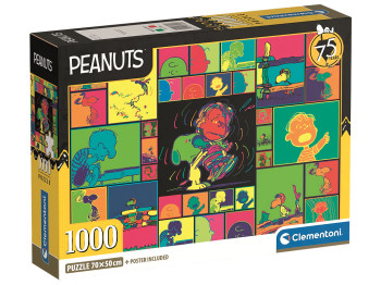 Пазлы Главные герои комикса Peanuts Clementoni, 1000 элементов