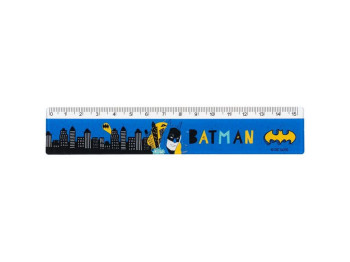 Линейка пластиковая, 15см DC Batman, Kite
