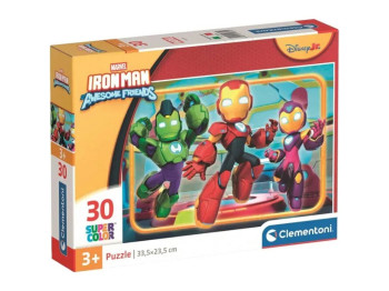 Пазлы 30 элементов, Железный человек и его друзья, Clementoni 20839