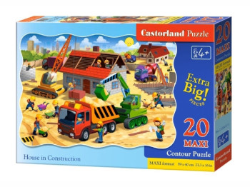 Пазлы Строительство дома, 20 элементов, Castorland С-02412
