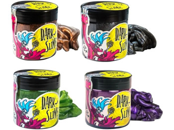 Слайм ігровий Dark Slime перламутровий 100 г, тягнеться, Strateg