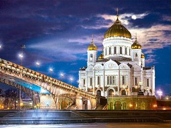 Пазлы Храм Христа Спасителя Москва, 1500 элементов, Castorland