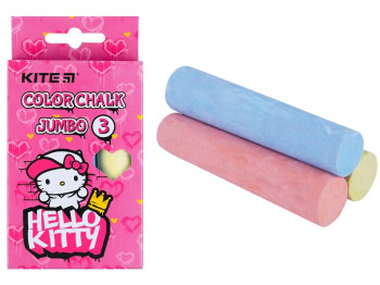 Крейда кольорова Jumbo Hello Kitty 3 кольори, Kite
