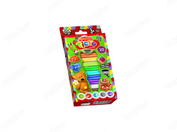 Тесто для лепки Master Do 10 цветов. Danko Toys TMD-02-02 Уценка