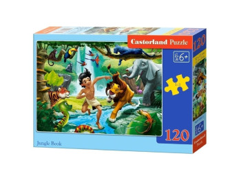 Пазли Книга джунглів, 120 елементів, Castorland В-13487