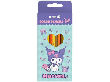 Карандаши цветные двусторонние Kuromi 12шт, Kite
