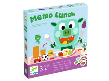 Гра настільна на пам’ять Memo Lunch, з картками, Djeco