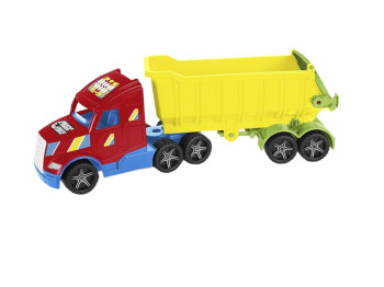 Машинка грузовик с прицепом открытый борт Magic Truck Basic 36300 79 см, Wader
