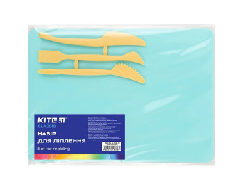 Набір для ліплення м'ятний Classic, Дощечка 18х25 см, 3 стеки, Kite