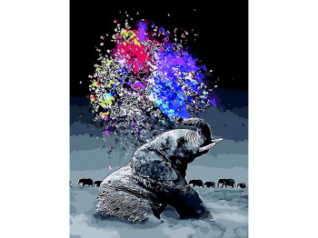 Картина за номерами Слоненя, 50x40 см, складність 5